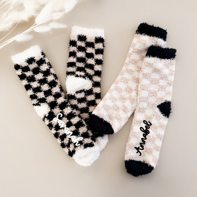 Personalized Checkered Socks